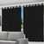 Cortina Blackout Preto com ilhos - 280x280cm