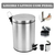 Cesto De Lixo 5lts 100% Inox Com Pedal Banheiro E Cozinha - comprar online