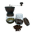 Moedor De Café Manual Vidro Plastico Inox Ceramica - Marrom - comprar online