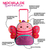 Mochila Infantil com Rodinhas - Borboleta Rosa na internet