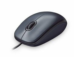 Mouse con Cable USB, 3 Botones, Seguimiento Óptico, 1000 DPI, Ambidiestro, Compatible con PC, Mac, Laptop - Negro