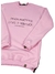 Blusa moletom alongada careca rosa - comprar online
