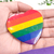 Bottons de coração holográficos bandeiras do Orgulho LGBTQIAPN+ - Lúcia Lemos | Produtos Geek e Kawaii | Livros de Fantasia | Animes