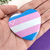 Imagem do Bottons de coração holográficos bandeiras do Orgulho LGBTQIAPN+