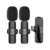 Kit Duplo de Microfones de Lapela Profissionais Sem Fio, Compatíveis com Android e USB Tipo C