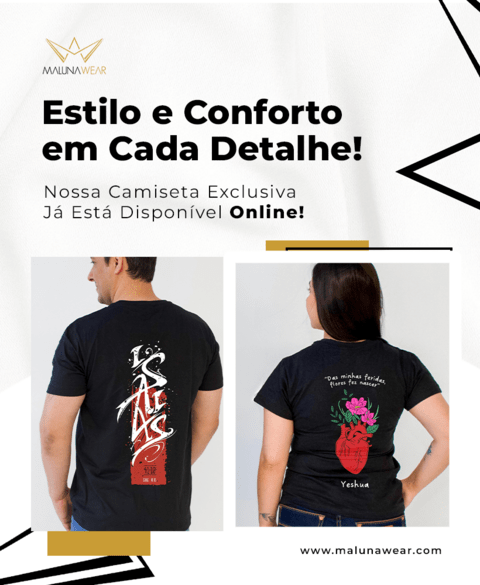 Imagem do banner rotativo Maluna Wear | Acessórios & Roupas Cristã