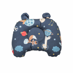 Colchón cubre cochecito + almohada bebé Azul Space en internet