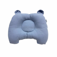 Almohada bebé Tusor azul grisáceo