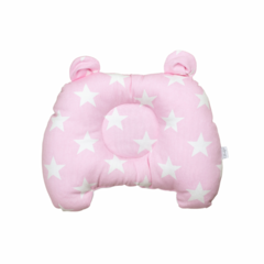 Almohada bebé Rosa Estrellas