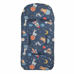 Colchón cubre cochecito + almohada bebé Azul Space - comprar online