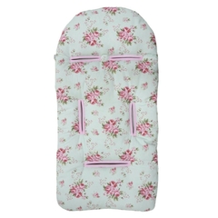 Colchón cubre cochecito + almohada bebé Aqua Shabby - comprar online