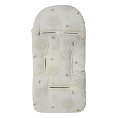 Colchón cubre cochecito + almohada bebé Conejitos beige - comprar online