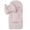 Colchón cubre cochecito + almohada bebé Rosa