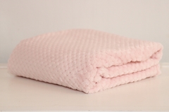 Manta Coral fleece Honey Rosa - comprar online