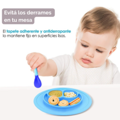 Plato de silicona mini individual - tienda online