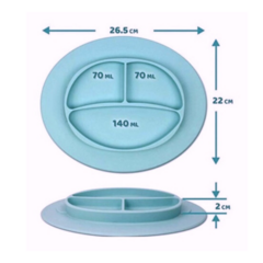 Plato de silicona mini individual - comprar online