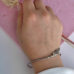 Pulsera Pluma Plata 925