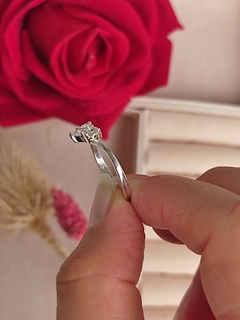 Anillo Corazón Blanco en Plata 925 en internet