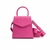 cartera de cuero fucsia lev