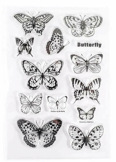 Sellos de mariposas /Clear stamps