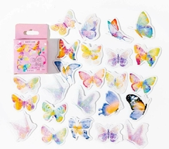 Cajita stickers mariposas 