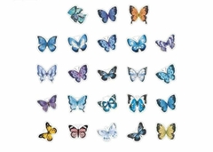 Stickers mariposas azules