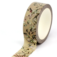 Washi tape monocromática - hojitas - comprar en línea