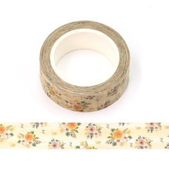 Washi tapes flores amarillas