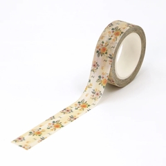 Washi tapes flores amarillas - Emporio washi tapes