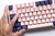 Teclado Mecanico Ducky One 3 TKL Fuji Teclas de color rosa y azul marino Blue interruptor Ingles PBT Doble disparo sin costuras Estuche superior rosa - comprar online