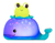 LIGHT-UP WHALE WITH FROG (BX2277Z)
