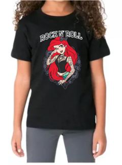 CAMISETA PRETA INFANTIL - CÓD. ARIEL