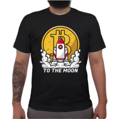 CAMISETA PRETA MASCULINA - CÓD. BITCOIN_THO_THE_MOON - comprar online