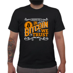 CAMISETA PRETA MASCULINA - CÓD. BITCOIN_TRUST - comprar online