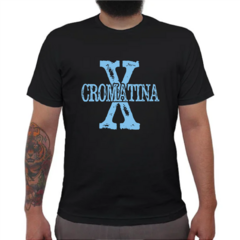 CAMISETA PRETA MASCULINA - CÓD. CROMATINA_X - comprar online