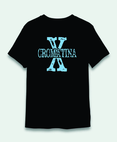 CAMISETA PRETA MASCULINA - CÓD. CROMATINA_X