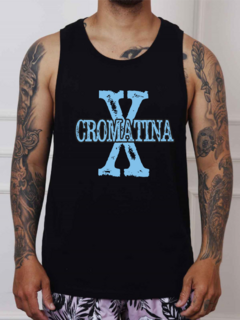 CAMISETA PRETA MASCULINA - CÓD. CROMATINA_X na internet