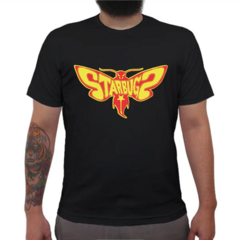 CAMISETA PRETA MASCULINA - CÓD. STARBUGS-LOGO - comprar online