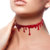 Collar imitación sangre