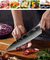 Conjunto de faca de cozinha chef japonês, aço inoxidável de alto carbono
