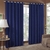 CORTINA JACQUARD M ILHOS CROMADO 3,00m x 2,65m - AZUL MARINHO