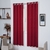 CORTINA JACQUARD P ILHOS CROMADO 2,65m x 1,70m - VERMELHO