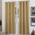 CORTINA JACQUARD P ILHOS CROMADO 2,65m x 1,70m - OURO