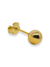 Brinco Esfera M Folheado Ouro 18k