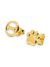 Brinco Duo Pet Folheado Ouro 18k