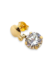 Brinco Pingente Ponto de Luz Folheado Ouro 18k