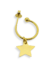 Brinco Argola Pingente Estrela Folheado Ouro 18k - comprar online