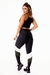 Feminino Calça Legging Preta com Verde Militar e Branco Cintura Alta e Cropped Alcinha Academia Conjunto Fitness | REF: CSV5 na internet