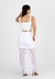 Conjunto Cropped e Saia de Renda com Fenda Lateral Branco | C0001 na internet