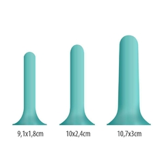 Trio Dilatadores Anal e Vaginal da Peridell - Contribuem na melhora da saude intima no canal anal e vaginal